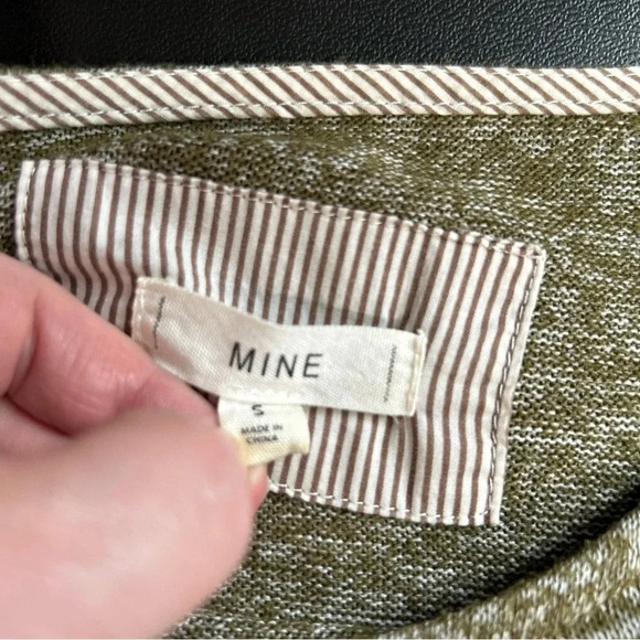 Women’s Small‎ Green Pullover Top Elbow Patches Buttons Preppy Academia Stretch - Picture 7 of 10